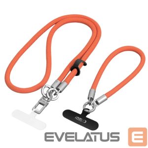 Kitos prekės Tech-Protect  Tech-Protect C10S Rope Phone Lanyard - Orange 