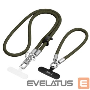 Kitos prekės Tech-Protect  Tech-Protect C10S Rope Phone Lanyard - Green 