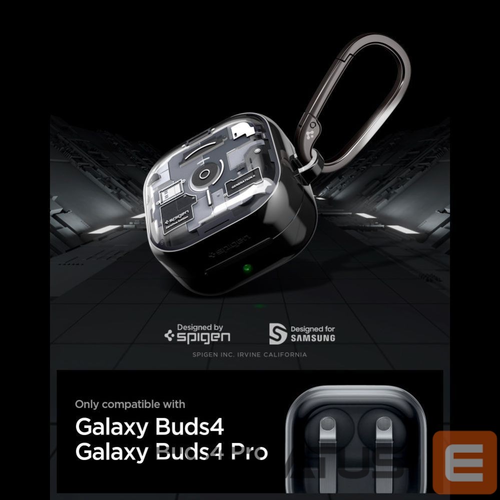 Kitos prekės Spigen Spigen Ultra Hybrid Zero One Case for Samsung Galaxy Buds 4 / 4 Pro - Black