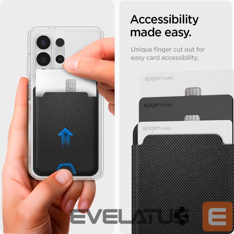 Kitos prekės Spigen Spigen Urban Fit MagSafe Magnetic Phone Wallet - Black