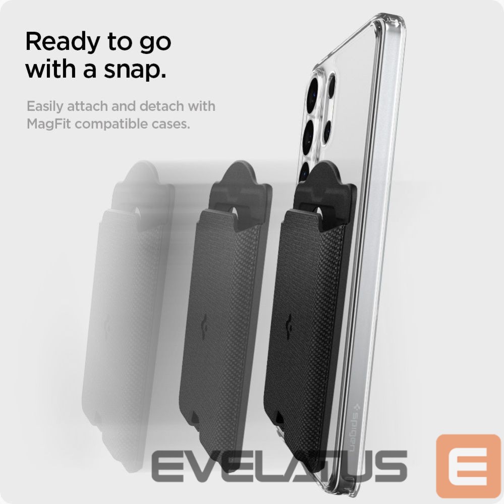 Kitos prekės Spigen Spigen Urban Fit MagSafe Magnetic Phone Wallet - Black
