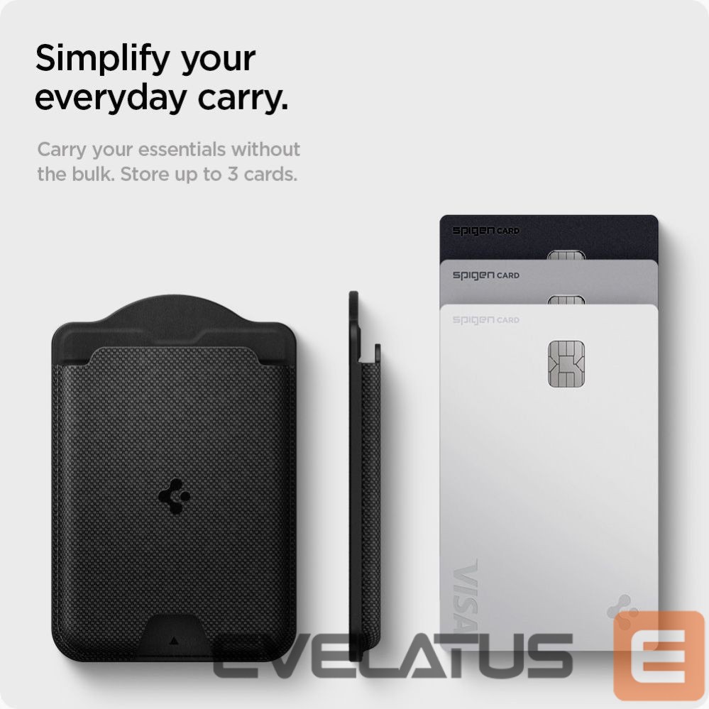 Kitos prekės Spigen Spigen Urban Fit MagSafe Magnetic Phone Wallet - Black