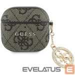 Kitos prekės Guess  Guess 4G Strass Charm Case for AirPods 4 - Brown 