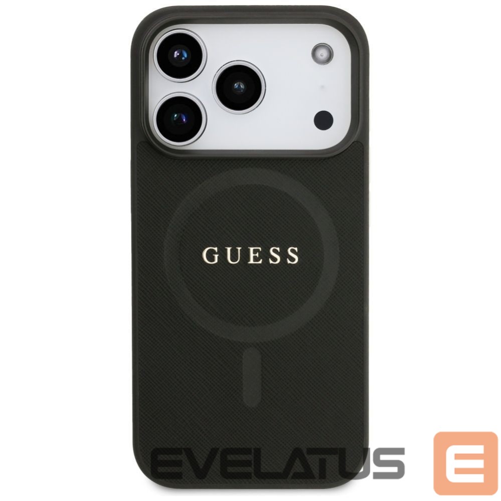 Kitos prekės Guess Guess Saffiano Classic Logo MagSafe Case for iPhone 17 Pro - Black