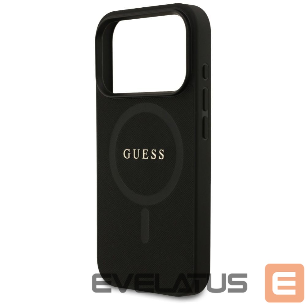 Kitos prekės Guess Guess Saffiano Classic Logo MagSafe Case for iPhone 17 Pro - Black