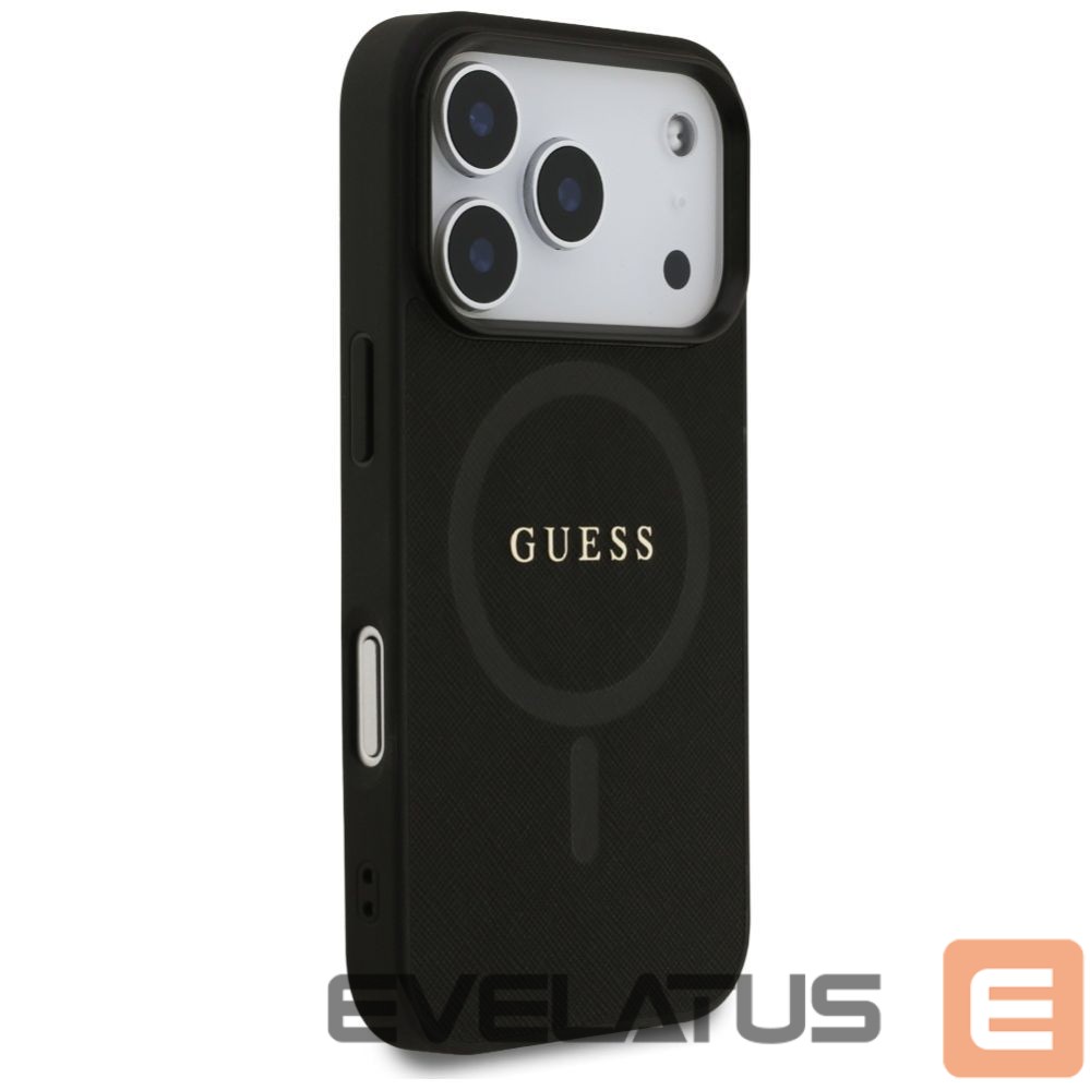 Kitos prekės Guess Guess Saffiano Classic Logo MagSafe Case for iPhone 17 Pro - Black