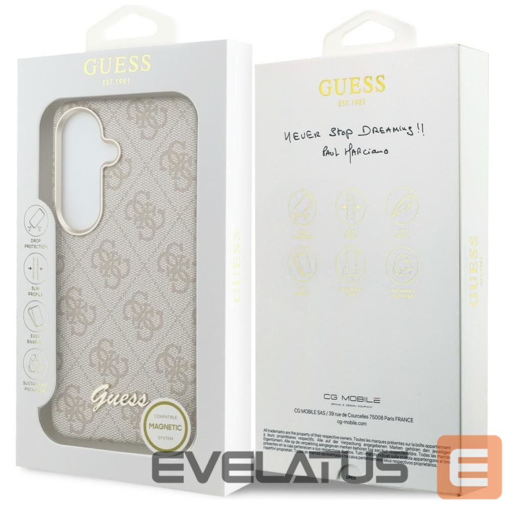 Kitos prekės Guess Reinforced full-screen tempered glass 3mk HardGlass Max Black for Samsung Galaxy S24+