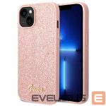 Nugarėlės dėklai Guess  Guess GUHCP14MHGGSHP iPhone 14 Plus 6,7" różowy/pink hard case Glitter Script 