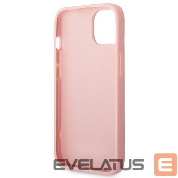 Nugarėlės dėklai Guess Guess GUHCP14MHGGSHP iPhone 14 Plus 6,7" różowy/pink hard case Glitter Script