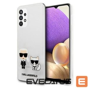 Nugarėlės dėklai Karl Lagerfeld  Karl Lagerfeld KLHCA32CKTR A326 A32 5G hardcase Transparent Karl & Choupette 