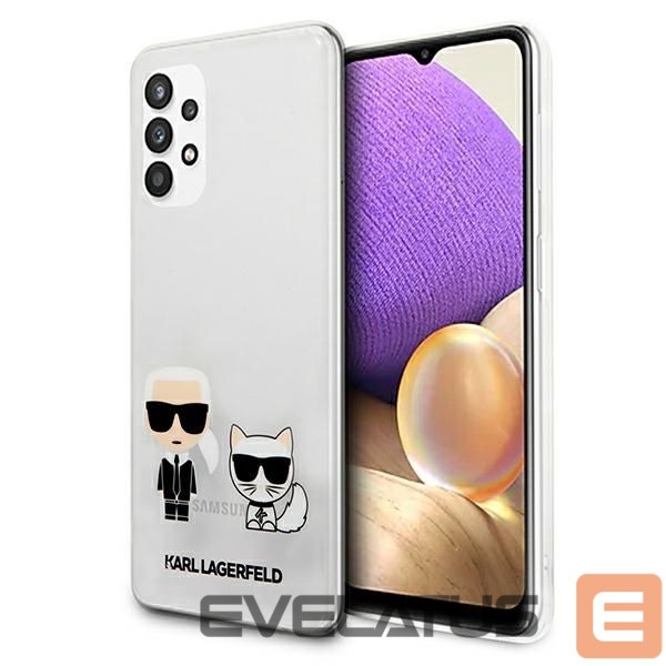 Nugarėlės dėklai Karl Lagerfeld Karl Lagerfeld KLHCA32CKTR A326 A32 5G hardcase Transparent Karl & Choupette