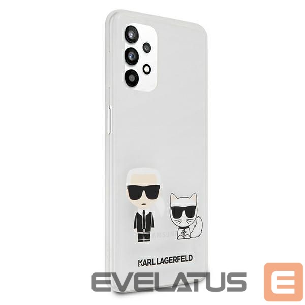 Nugarėlės dėklai Karl Lagerfeld Karl Lagerfeld KLHCA32CKTR A326 A32 5G hardcase Transparent Karl & Choupette