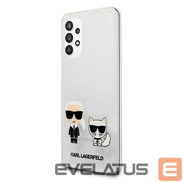Nugarėlės dėklai Karl Lagerfeld Karl Lagerfeld KLHCA32CKTR A326 A32 5G hardcase Transparent Karl & Choupette
