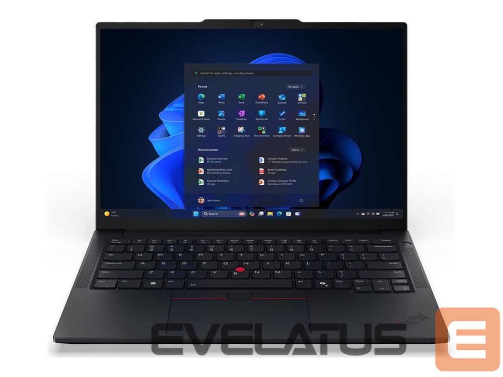 Nešiojamas kompiuteris Lenovo ThinkPad E14 G7 Intel | Black | 14 " | IPS | WUXGA | 1920 x 1200 pixels | Anti-glare | Intel Core Ultra 5 | 226V | 16 GB | Soldered LPDDR5x | Solid-state drive capacity 512 GB | Intel Arc Graphics 130V | Windows 11 Pro | 802.11ax | Bluetooth version 5.3 | Keyboard language English | Keyboard backlit | Warranty 36 month(s) | Battery warranty 12 month(s)