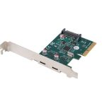 Adapteris Lanberg  PCI-Express X1 Card to 2X USB-C 3.2 GEN 2X1 Low profile | PCE-UC3-002 