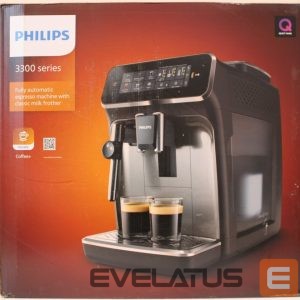 Kiti smulkūs buitiniai prietaisai Philips  SALE OUT. |  Coffee Maker | EP3329/70 Series 3300 | Pump pressure 15 bar | Built-in milk frother | Fully Automatic | 1500 W | Black | DAMAGED PACKAGING 