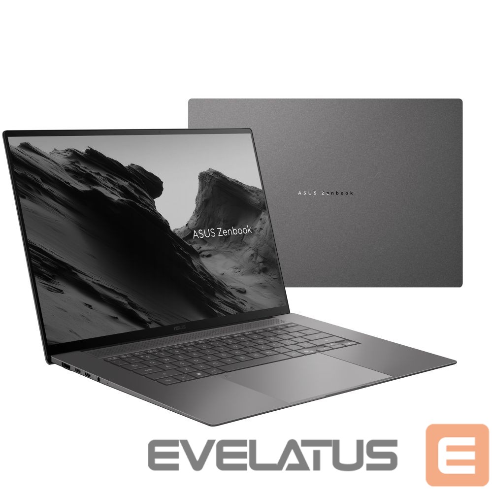 Nešiojamas kompiuteris Asus | Zenbook S 16 UM5606GA-SS179W | Antrim Gray | 16 " | OLED | 3K | 2880 x 1800 pixels | Glossy | AMD Ryzen AI 9 | 465 | 32 GB | LPDDR5X | Hard drive capacity M.2 NVMe PCIe 4.0 SSD GB | Storage drive capacity 1000 GB | AMD Radeon Graphics | Windows 11 Home | 802.11be | Bluetooth version 5.4 | Keyboard language US international | Keyboard backlit | Warranty 24 month(s) | Battery warranty 12 month(s)