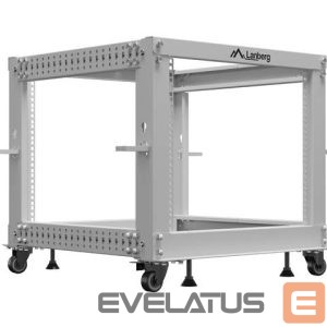 Kitos prekės Lanberg  Open Rack 19" 9U, adjustable | OR01-6109-S | 65.7 x 60 x 57.7 cm | Gray 
