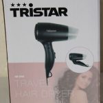 Sveikatos apsauga Tristar  SALE OUT.  HD-2460 |  Travel Hair Dryer | HD-2460 | 1200 W | Number of temperature settings 2 | Black | DAMAGED PACKAGING | Warranty 24 month(s) 