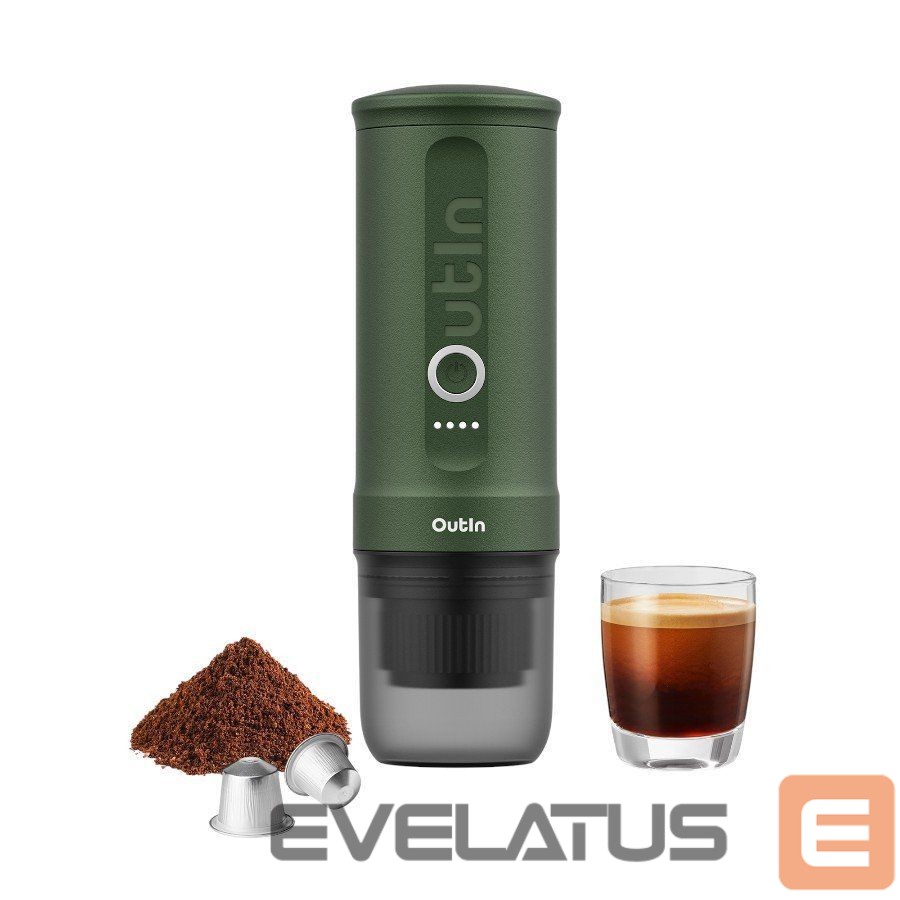 Kavos aparatas OUTIN OUTIN Nano Espresso Machine, model OTEM-01, color Forest Green