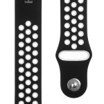 Dirželis Tactical  22mm Double Silicone Watch Strap and Watch Band Black White
