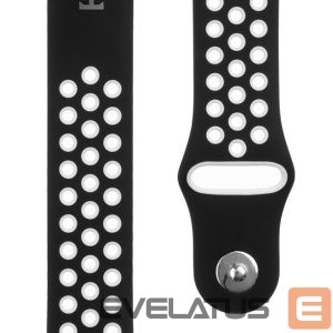 Dirželis Tactical  22mm Double Silicone Watch Strap and Watch Band Black White