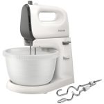 Maišytuvai ir maišytuvai Philips  Mixer  Viva Collection HR3745/00 Mixer with bowl, 450 W, Number of speeds 5, Turbo mode, White 