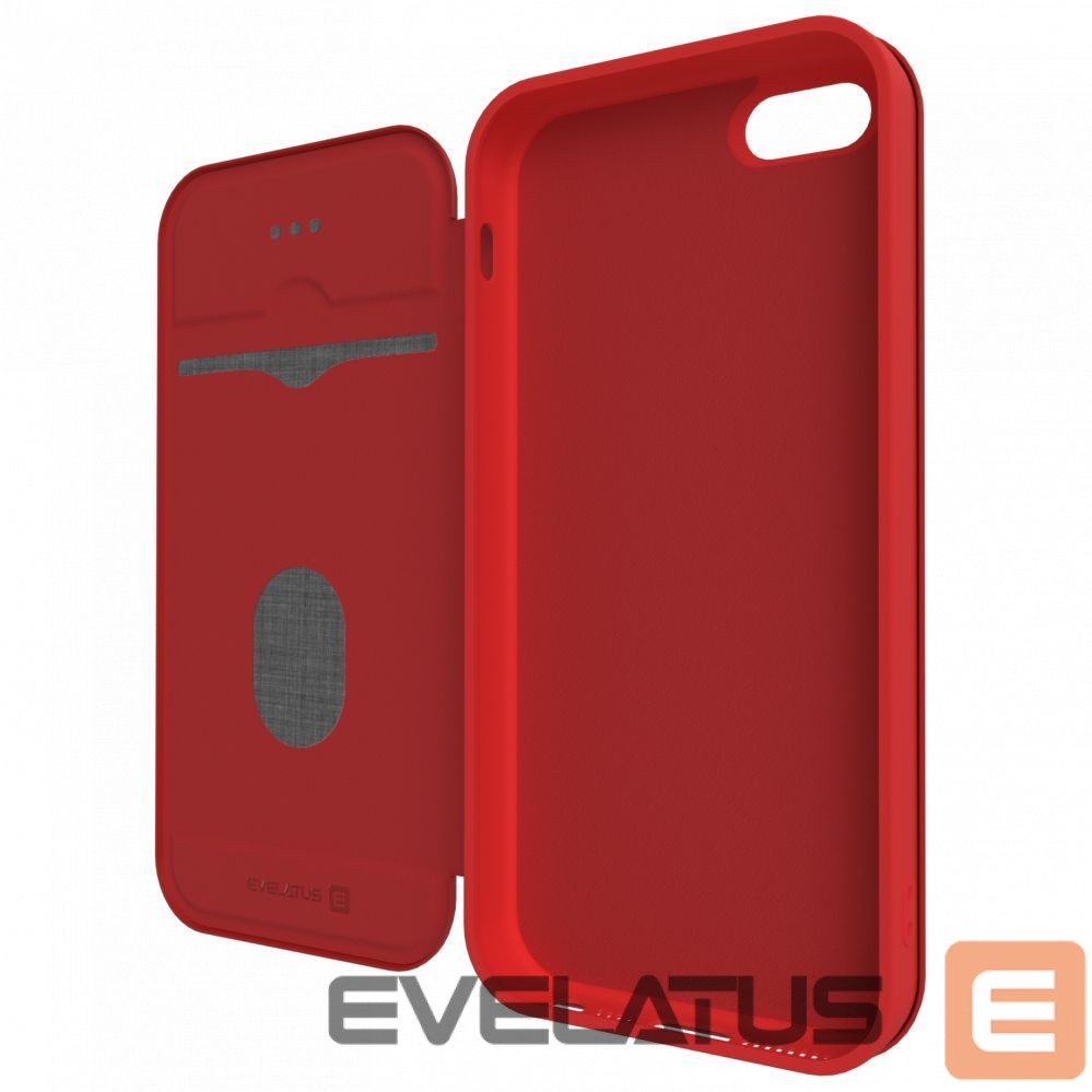 Knygos tipo dėklas dėklai Evelatus Apple iPhone 5/5s/SE Book Case Wine Red