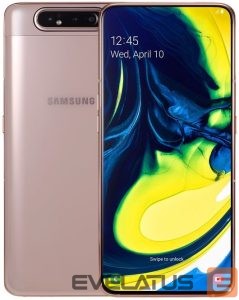 Išmanusis telefonas Samsung  Galaxy A80 8/128GB DS (SM-A805F/DS) Angel Gold