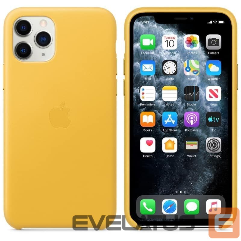 Nugarėlės dėklai Apple - iPhone 11 Pro Leather Case MWYA2ZM/A Meyer Lemon