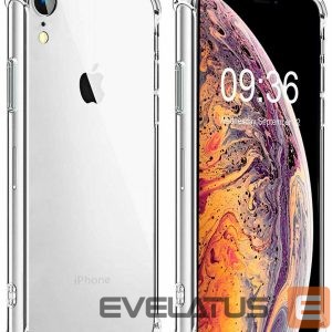 Nugarėlės dėklai Evelatus Apple iPhone XR Military Shockproof Silicone Case TPU Transparent