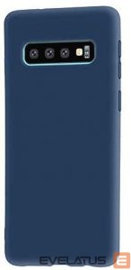Nugarėlės dėklai Evelatus Samsung Galaxy S10+ Nano Silicone Case Soft Touch TPU Dark Blue