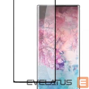 Apsauginiai stiklai Evelatus Samsung Galaxy Note 10 Plus 2.5D Full Cover Japan Glue Glass Anti-Static 