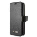 Knygos tipo dėklas dėklai Guess Apple iPhone 12/12 Pro Iridescent Book Case Black