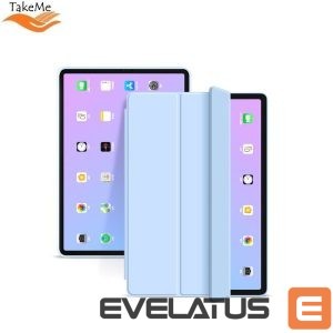 Knygos tipo dėklas TakeMe  Smart Slim Tablet PC book case with stand for Apple iPad Air 4 10.9" (2020) Sky Blue