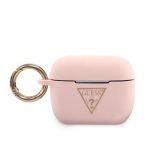 Dėklai ausinėms Guess  AirPods Pro Triangle Silicone Case Pink