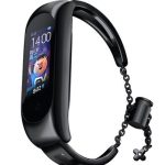 Dirželis iLike  Metal band bracelet strap for Xiaomi Mi Band 6 / 5 / 4 / 3 Black