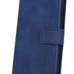 Knygos tipo dėklas dėklai iLike Samsung Galaxy A54 5G Smart Velvet case Navy Blue