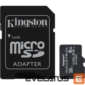 Duomenų laikmenos Kingston  KINGSTON 8GB SDHC Industrial C10 UHS-I 