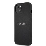 Nugarėlės dėklai Guess Apple iPhone 13 Mini PU Leather Saffiano Case Black