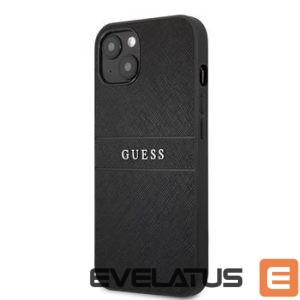 Nugarėlės dėklai Guess Apple iPhone 13 Mini PU Leather Saffiano Case Black