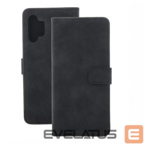 Knygos tipo dėklas dėklai iLike Samsung Galaxy A05s Smart Velvet case book Black