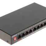 Jungikliai DAHUA  Switch||PFS3010-8ET-96-V2|Desktop/pedestal|PoE ports 8|96 Watts|DH-PFS3010-8ET-96-V2 