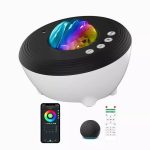 LED Prožektorius Elight  J1 Aurora projector with atmosphere sounds & Bluetooth speaker Smart Wi-Fi Bluetooth App control White