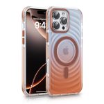 Nugarėlės dėklai Evelatus Apple iPhone 15 EchoWave Clear MagSafe Pink