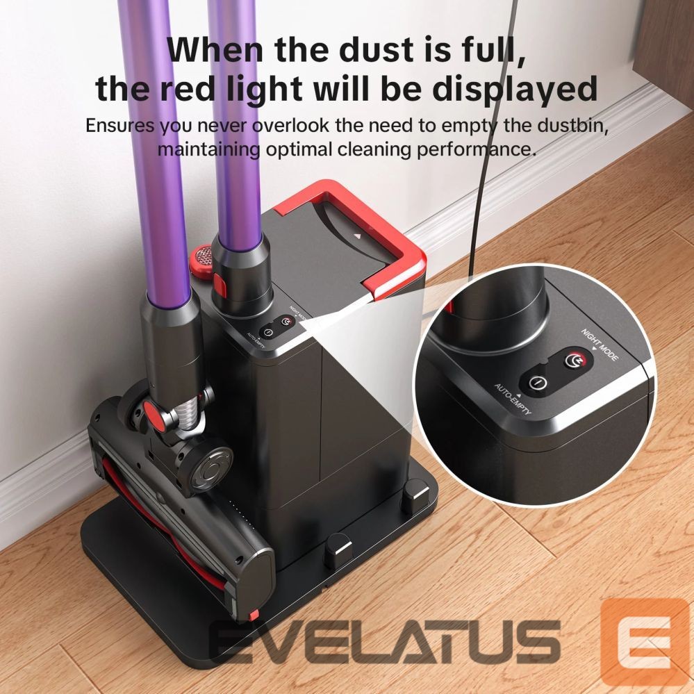Dulkių siurblys Lubluelu Cordless Vacuum Cleaner X1000 with 2.5L Self-Emptying Dust Station