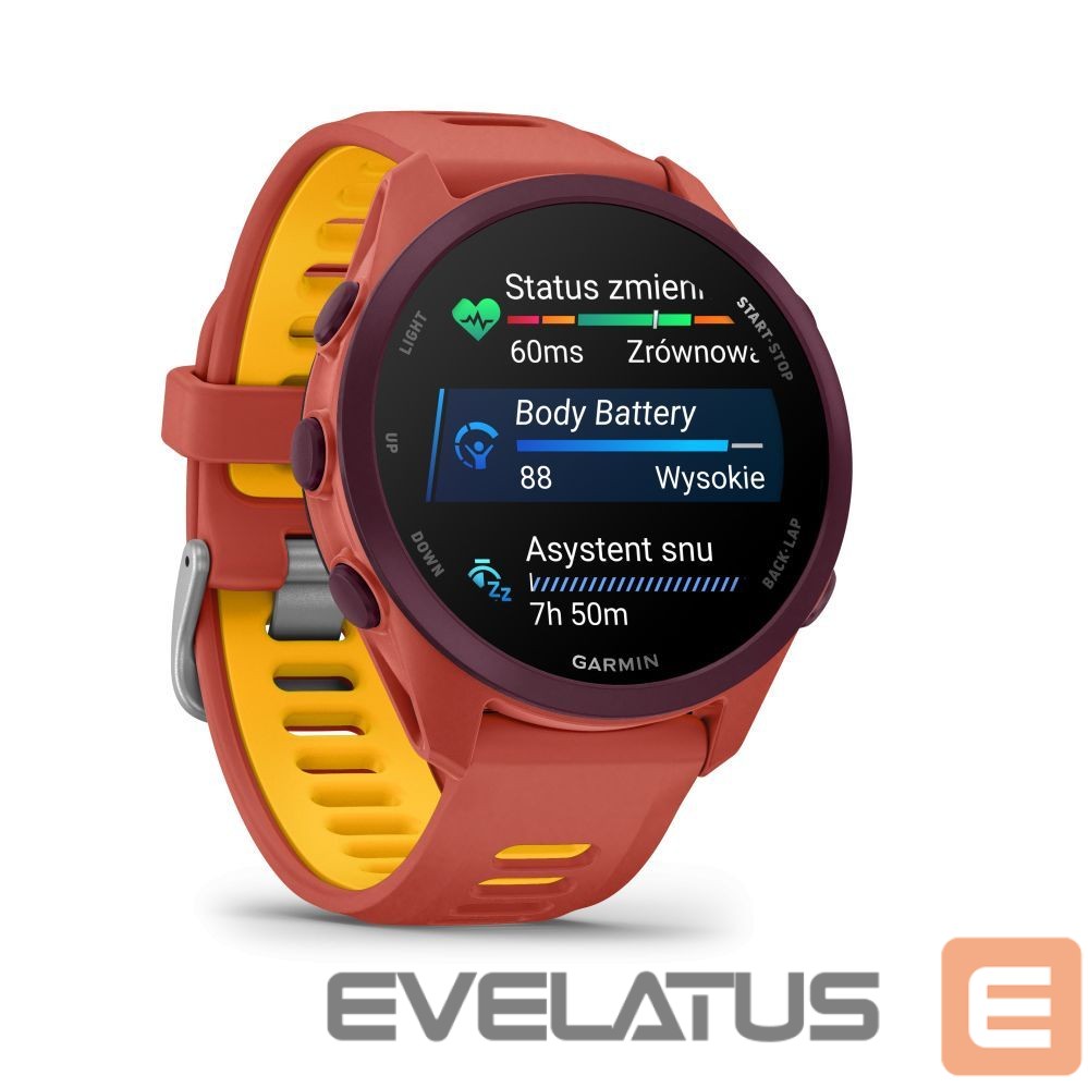 Išmanusis laikrodis Garmin Forerunner 170 Music, Red Pink with Red Pink/Mango Band