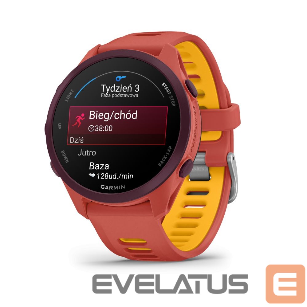 Išmanusis laikrodis Garmin Forerunner 170 Music, Red Pink with Red Pink/Mango Band