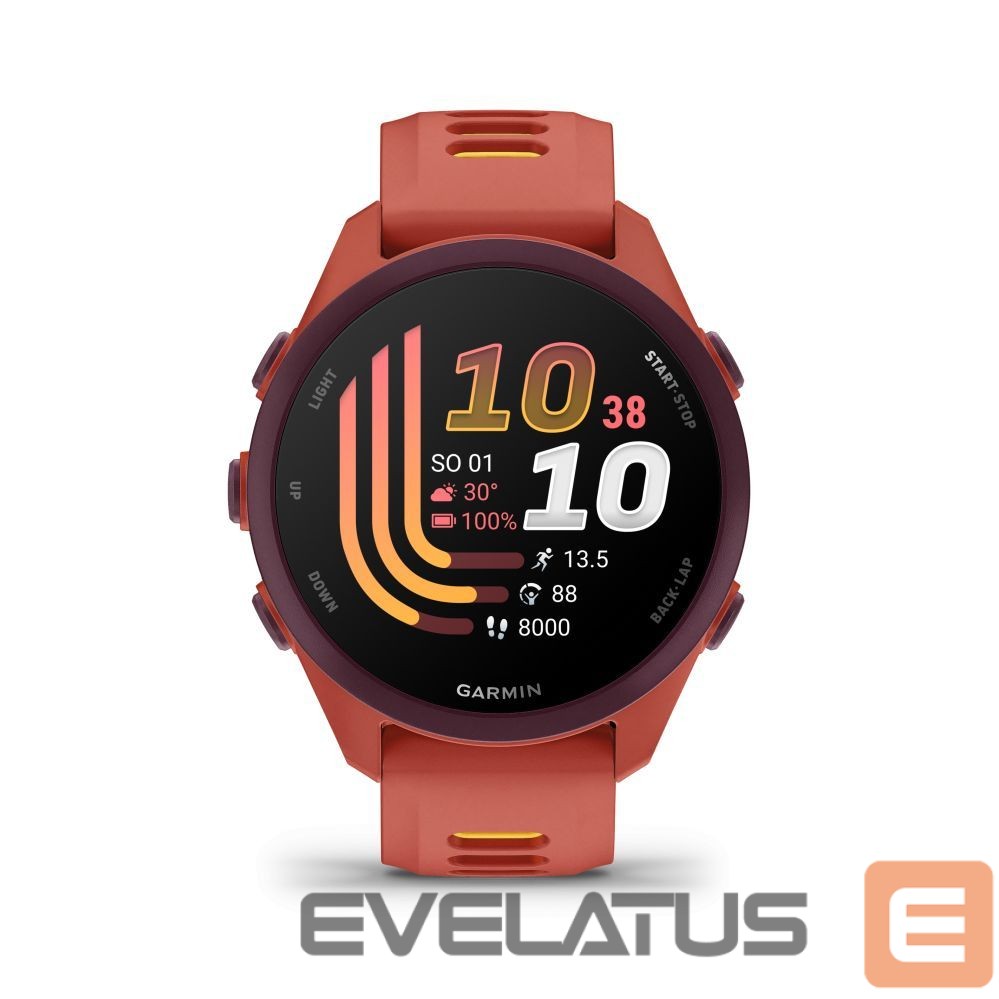 Išmanusis laikrodis Garmin Forerunner 170 Music, Red Pink with Red Pink/Mango Band