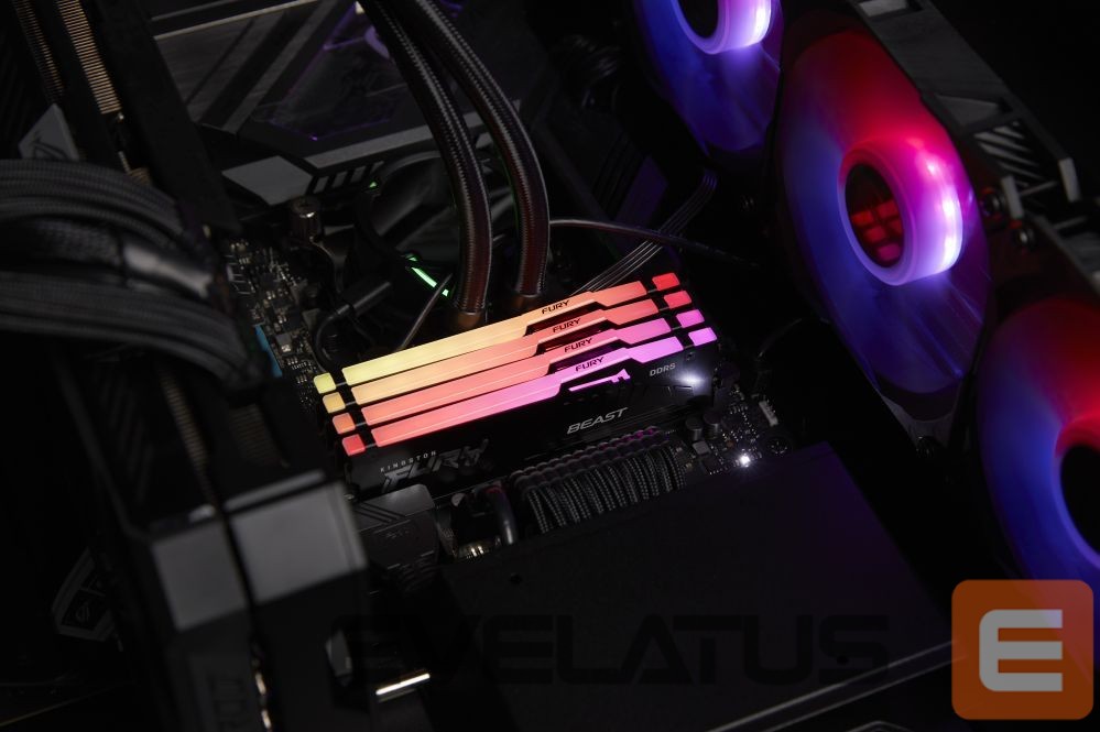 DDR4 atmintis Kingston Fury Beast 16GB DDR5, 6000 MHz, CL36, 288-Pin, DIMM Kit (8GB x 2)